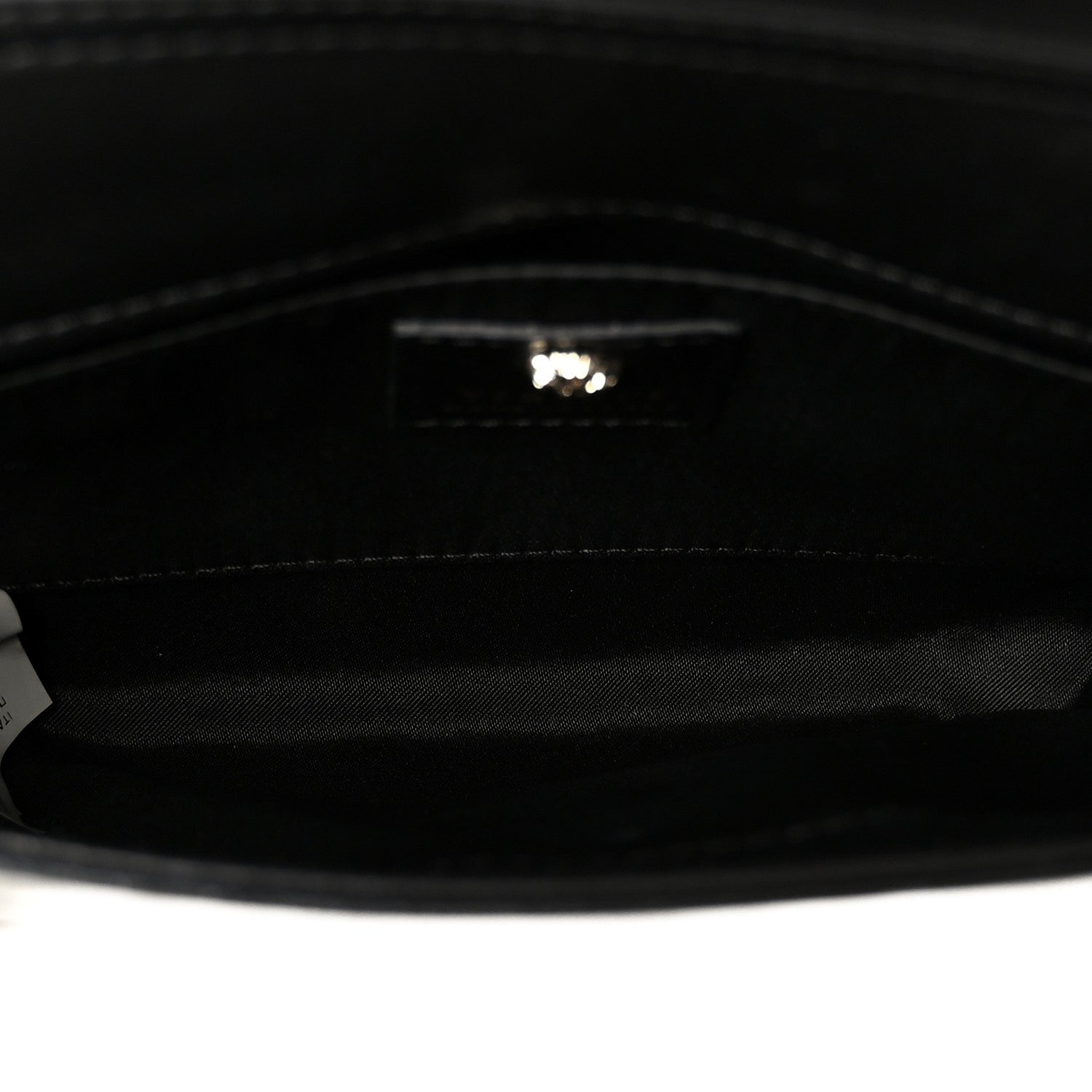 Patent Palazzo Medusa Chain Evening Bag Black