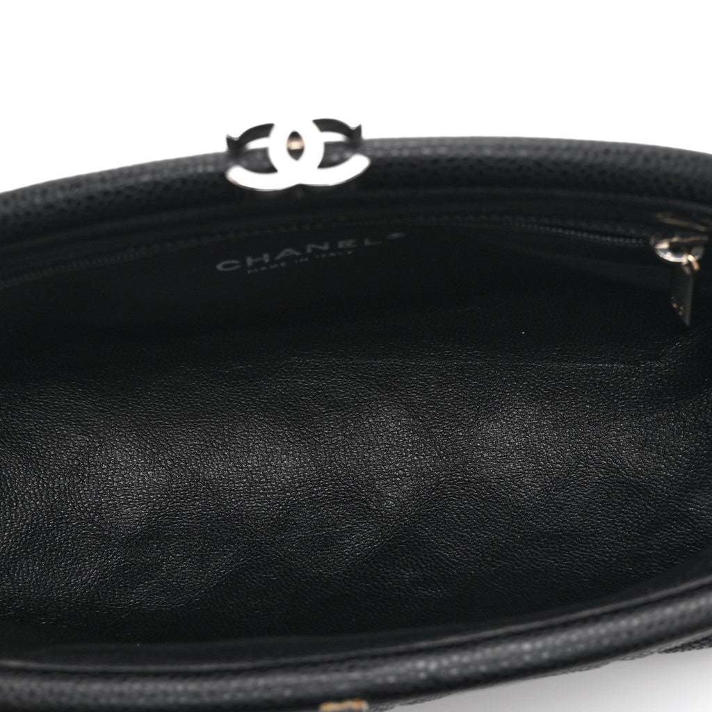 Caviar Quilted Timeless Clutch Black