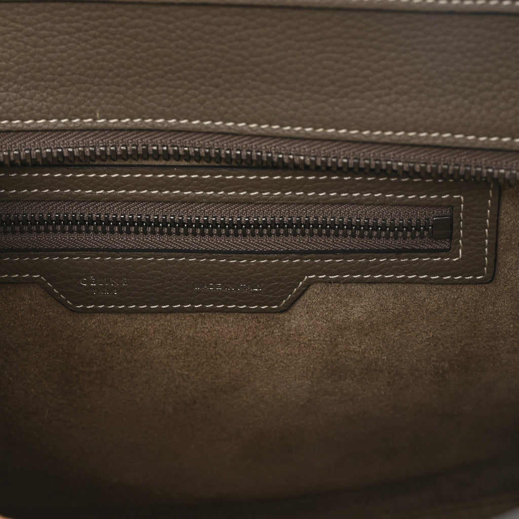 Drummed Calfskin Micro Luggage Souris