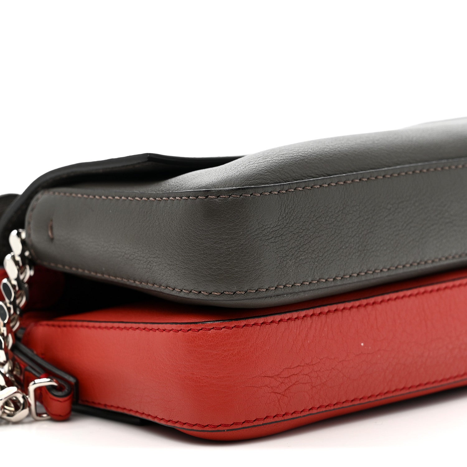 Vitello Dolce Flowerland Bi-Color Studded Micro Double Baguette Bloody Mary Carbone
