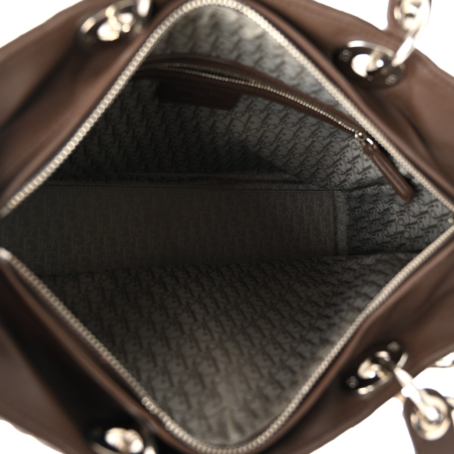Lambskin Cannage Large Lady Dior Brown