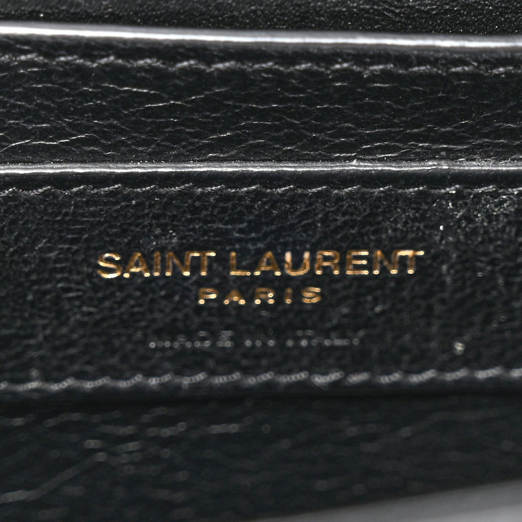 Smooth Calfskin Small Solferino Satchel Black