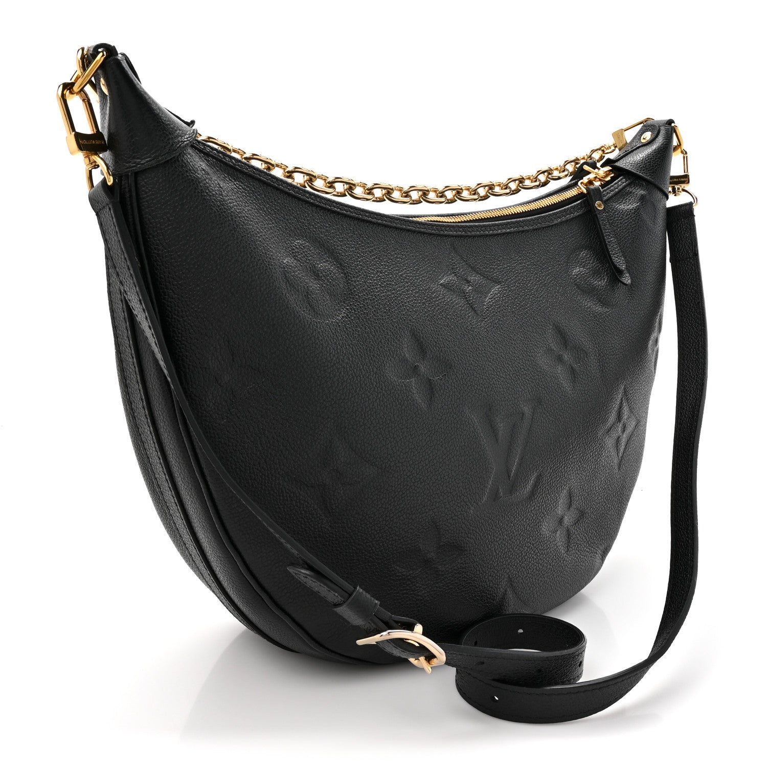 Empreinte Monogram Giant Loop Hobo Black