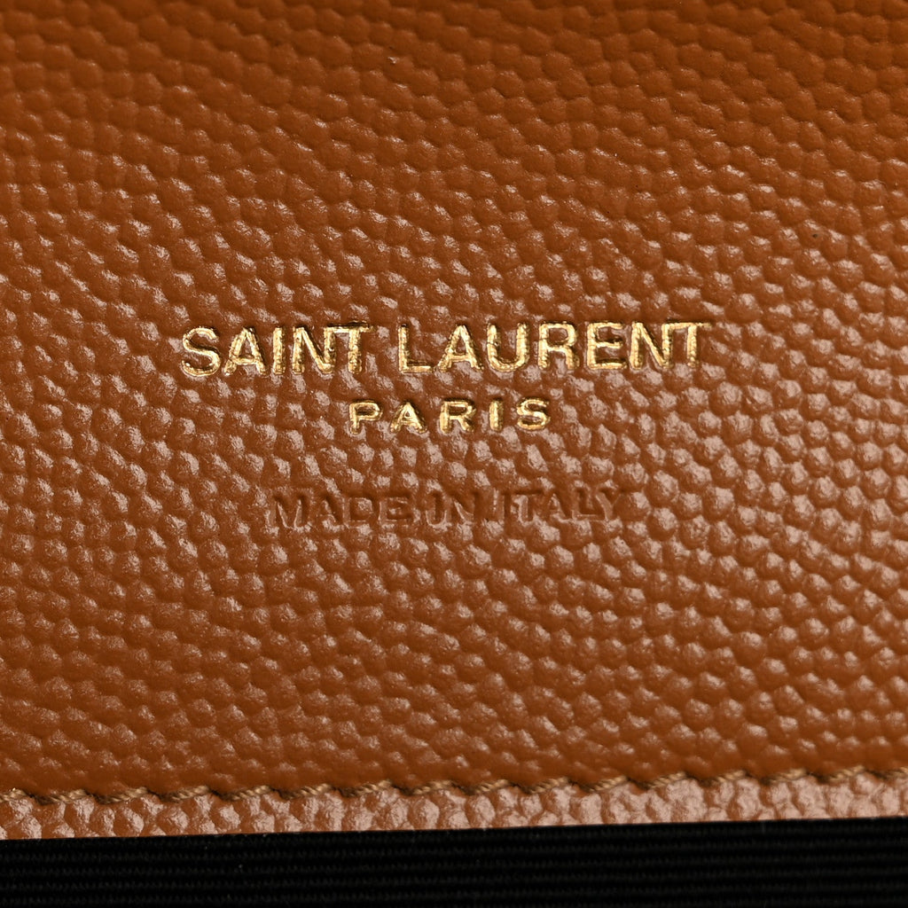 Grain De Poudre Matelasse Chevron Monogram Envelope Clutch Natural Dark