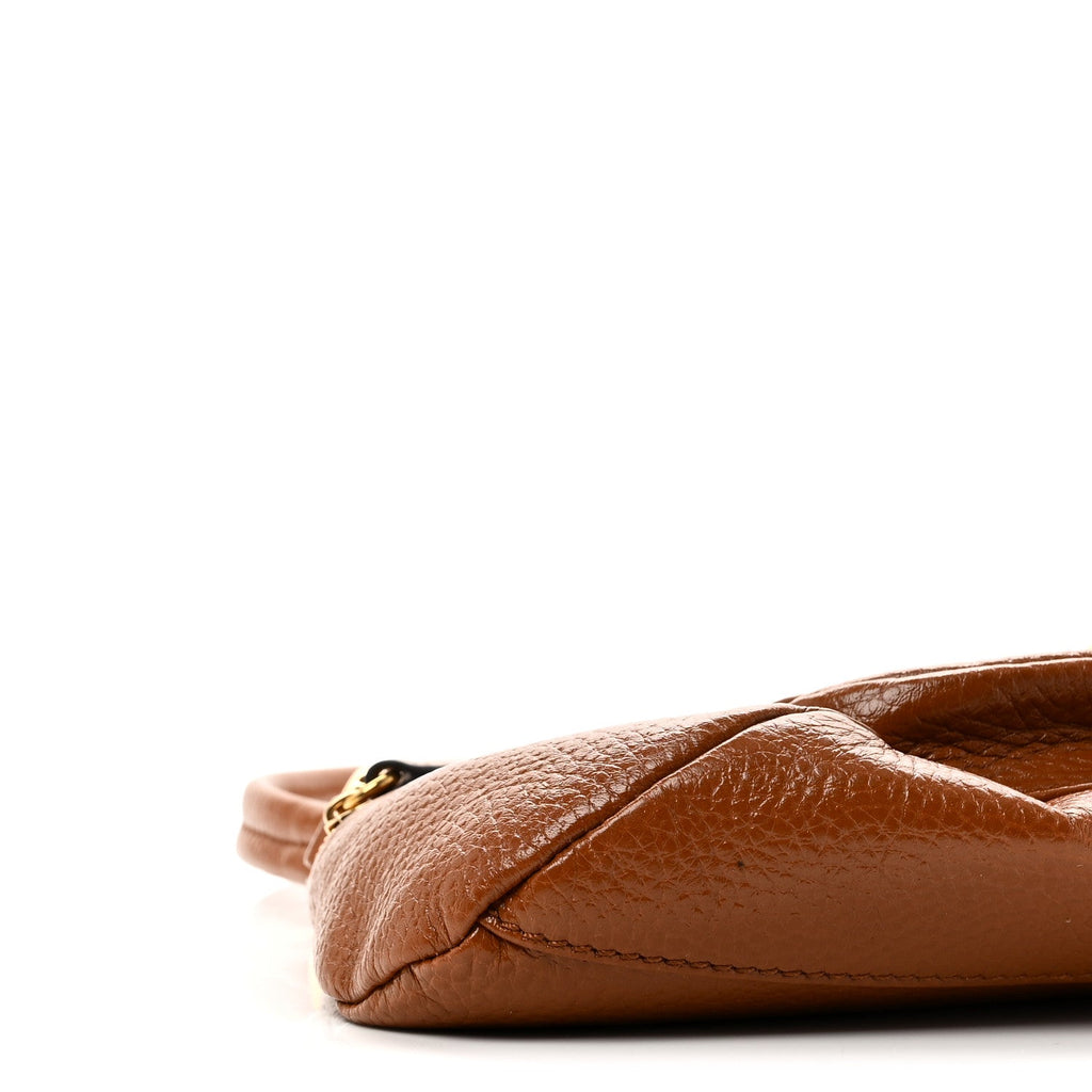 Grained Calfskin The 99 Shoulder Bag Clay Brown