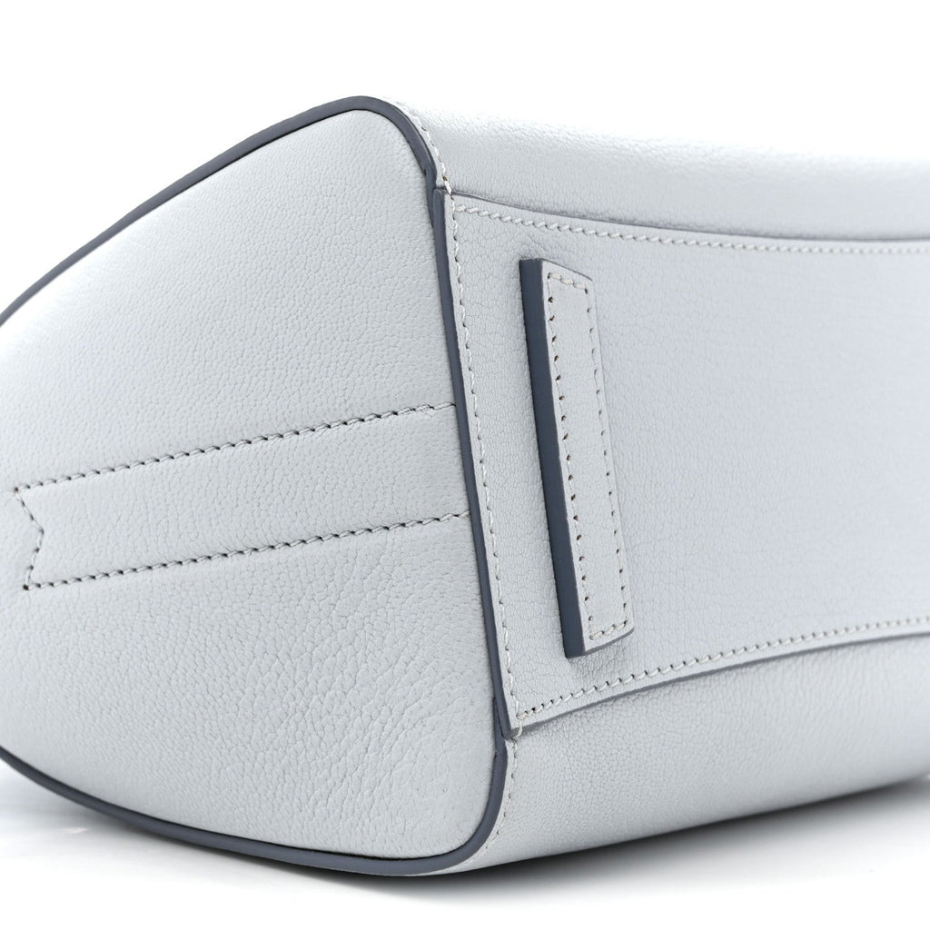 Sugar Goatskin Mini Antigona Baby Blue