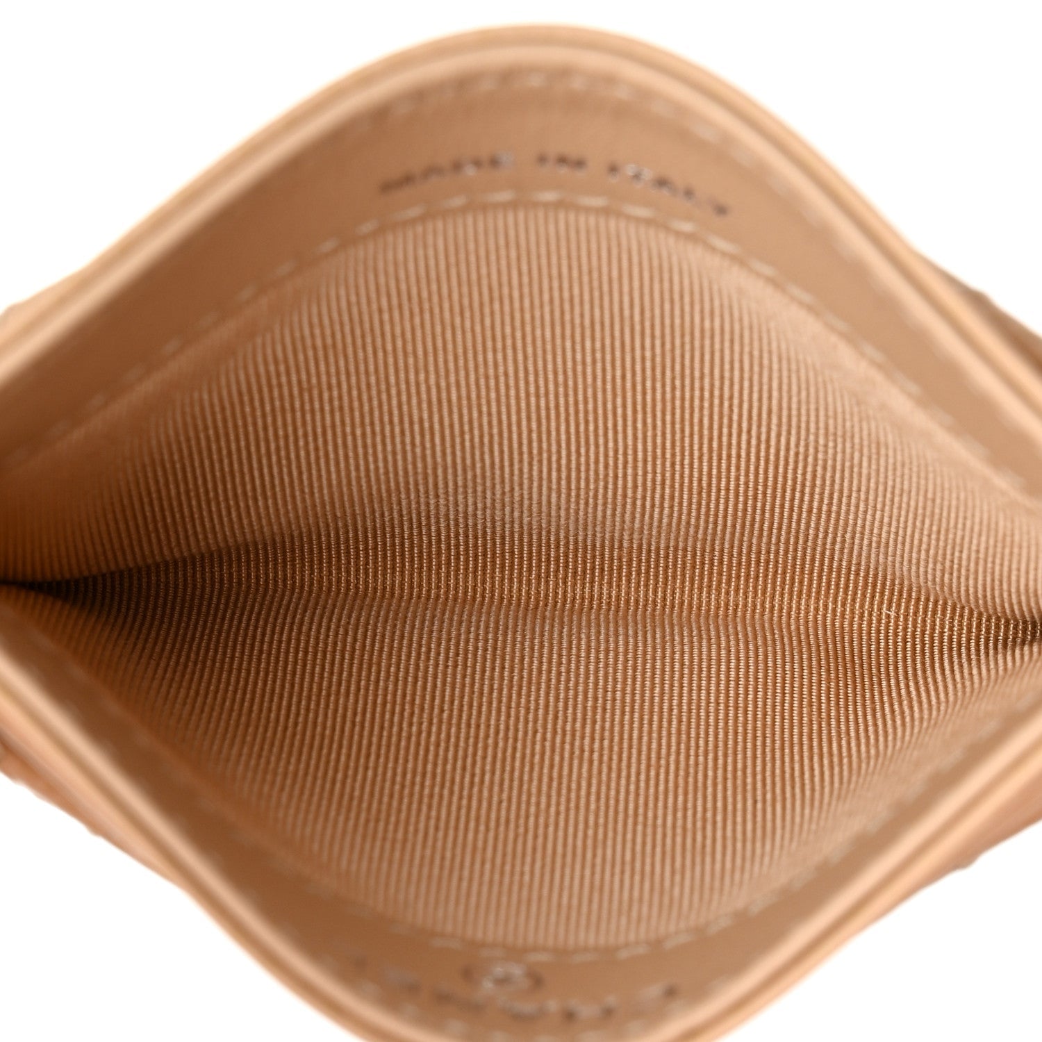 Caviar Quilted  Holder Beige