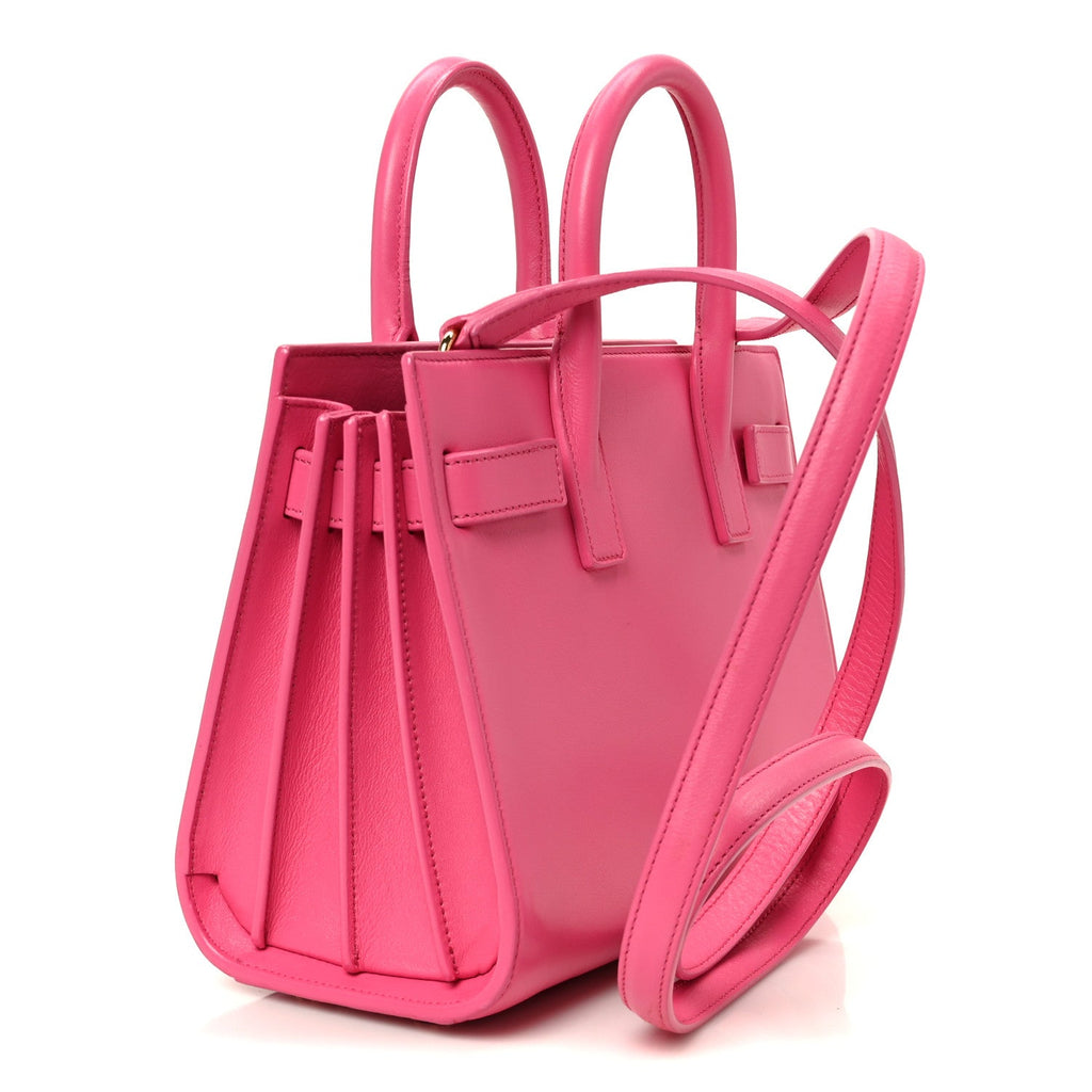 Calfskin Nano Sac De Jour Lipstick Fuchsia