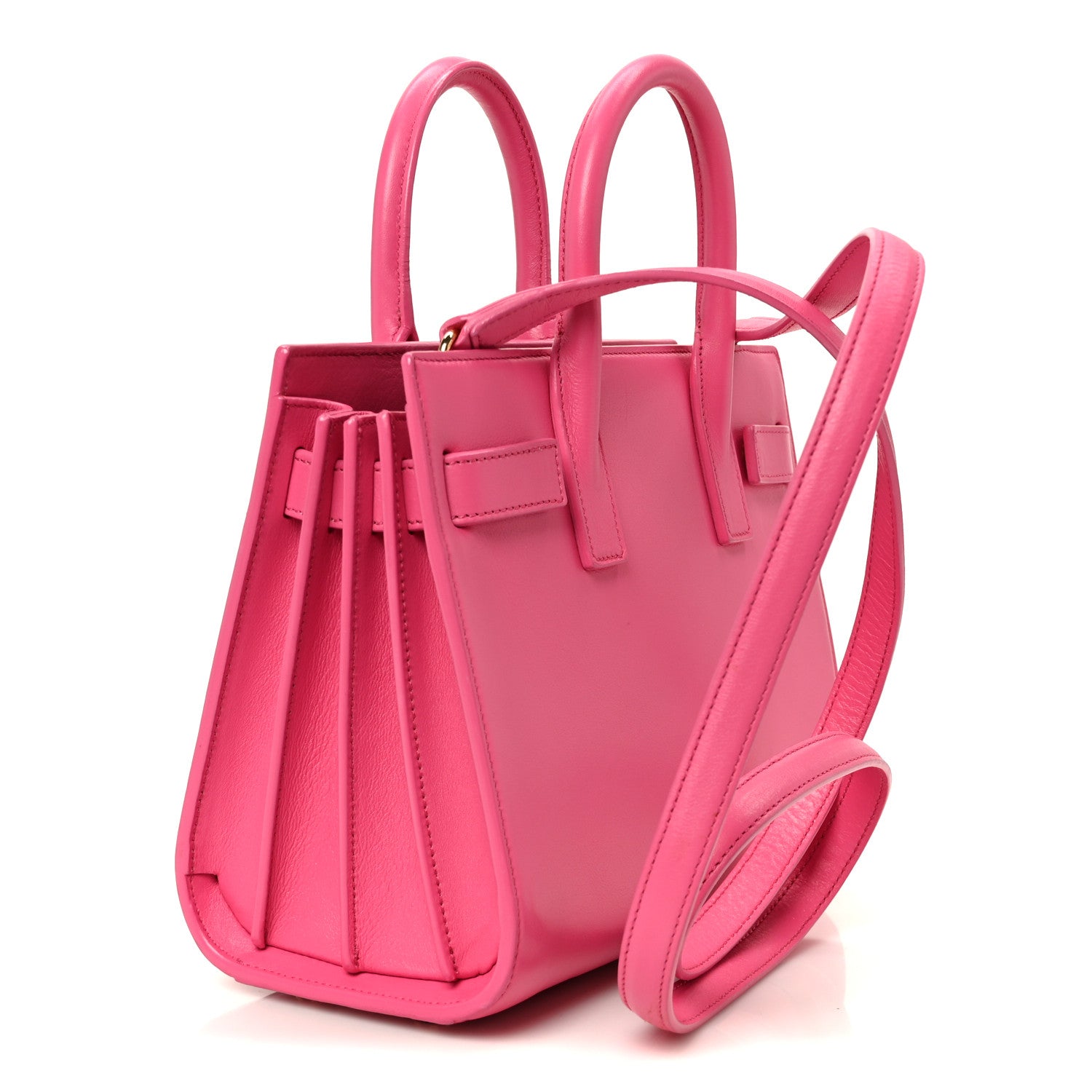 Calfskin Nano Sac De Jour Lipstick Fuchsia