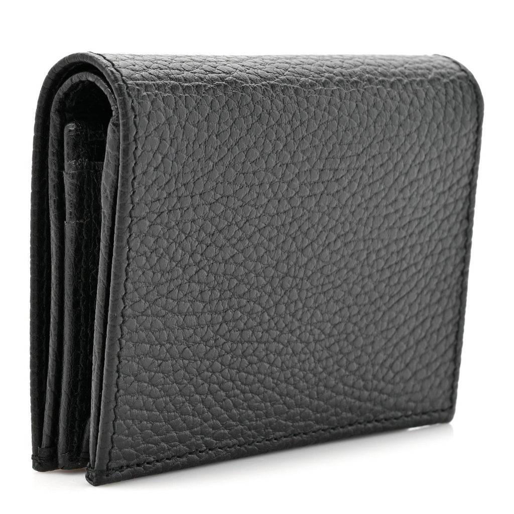 Pebbled Calfskin GG Marmont  Case Black