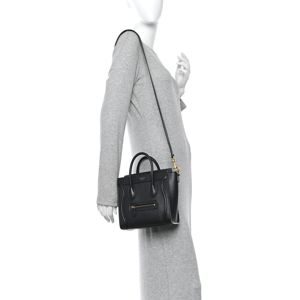 Smooth Calfskin Nano Luggage Black