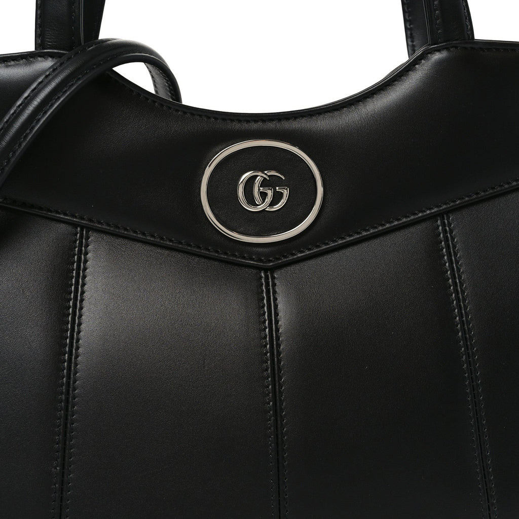 Calfskin Petite GG Small Tote Bag Black