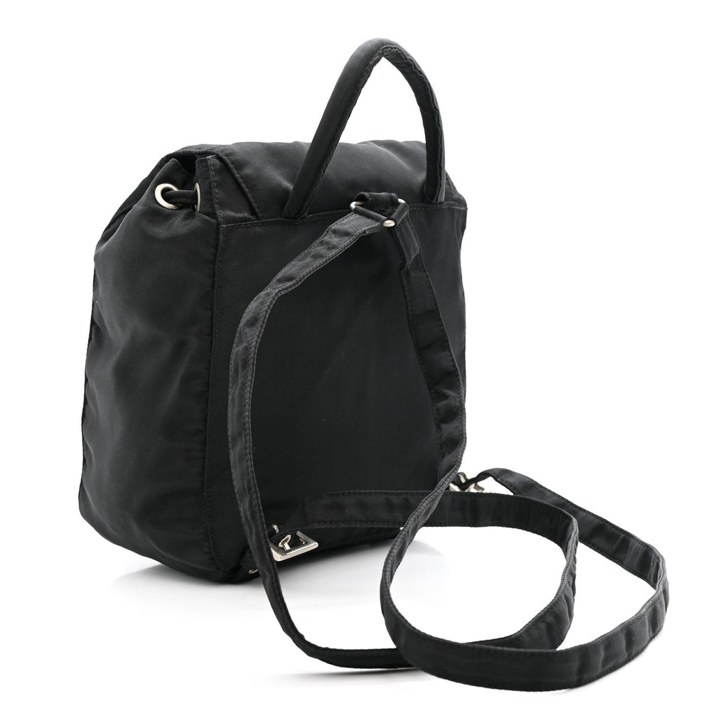 Nylon Vela Mini Cinch Backpack Black
