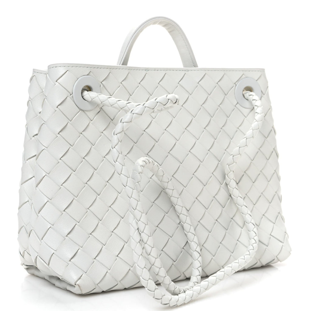Nappa Intrecciato Small Andiamo Shoulder Bag Hoarfrost