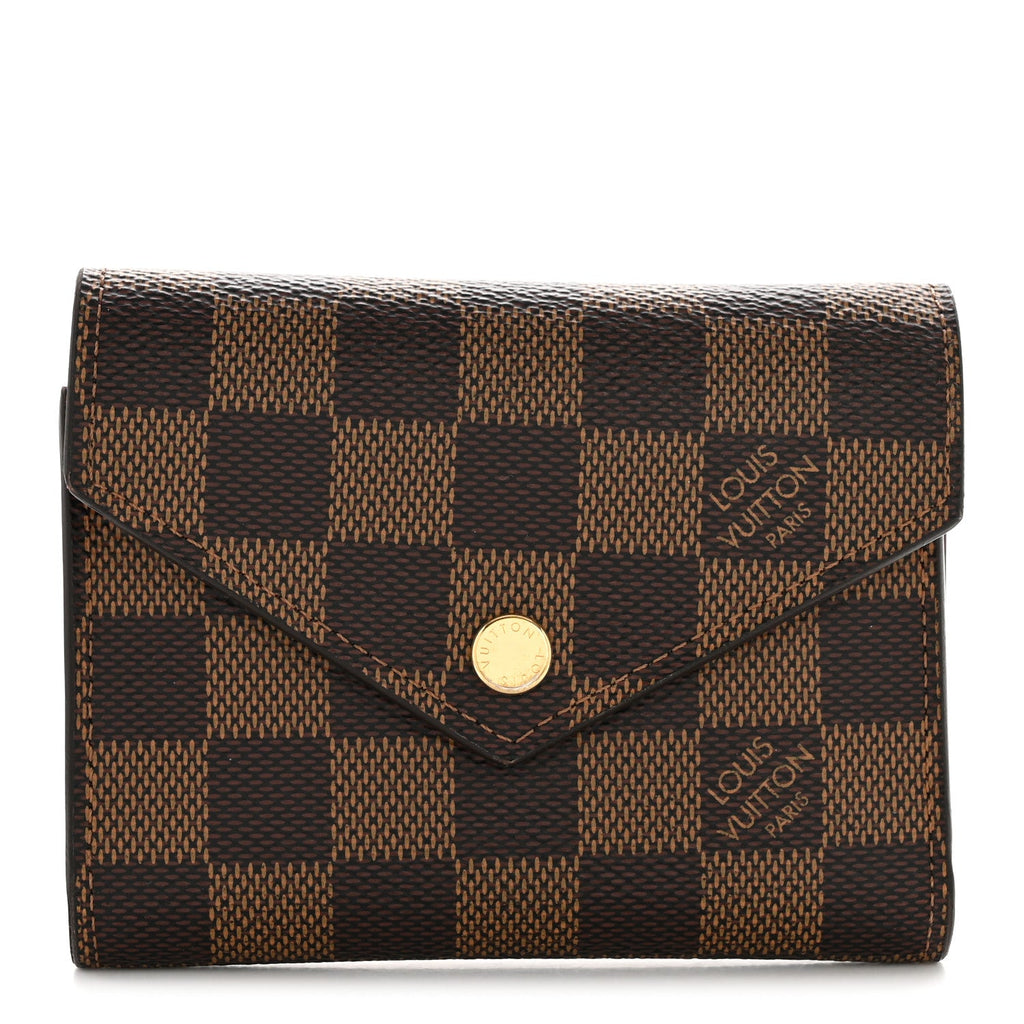 Damier Ebene Victorine Wallet Red