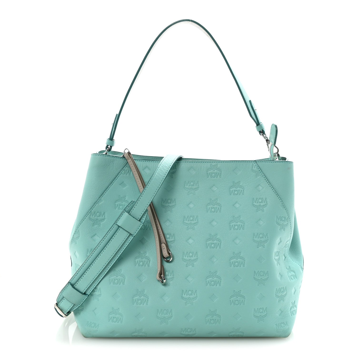 Calfskin Ottomar Monogram Medium Klara Hobo Pool Blue