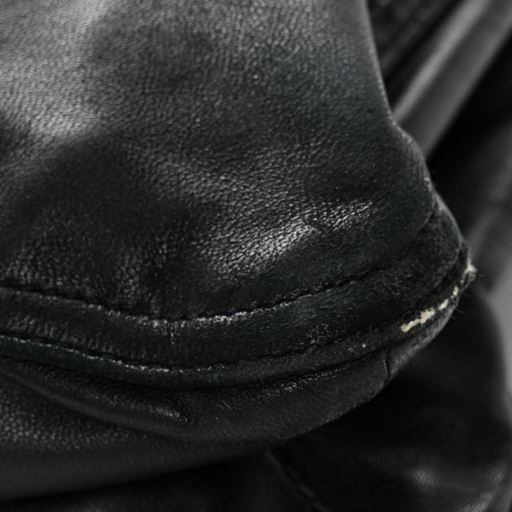 Nappa Pocket Satchel Black