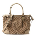 Monogram Medium Sukey Top Handle Bag Golden Beige