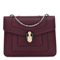 Calfskin Small Serpenti Forever Snake Strap Crossbody Bag Purple