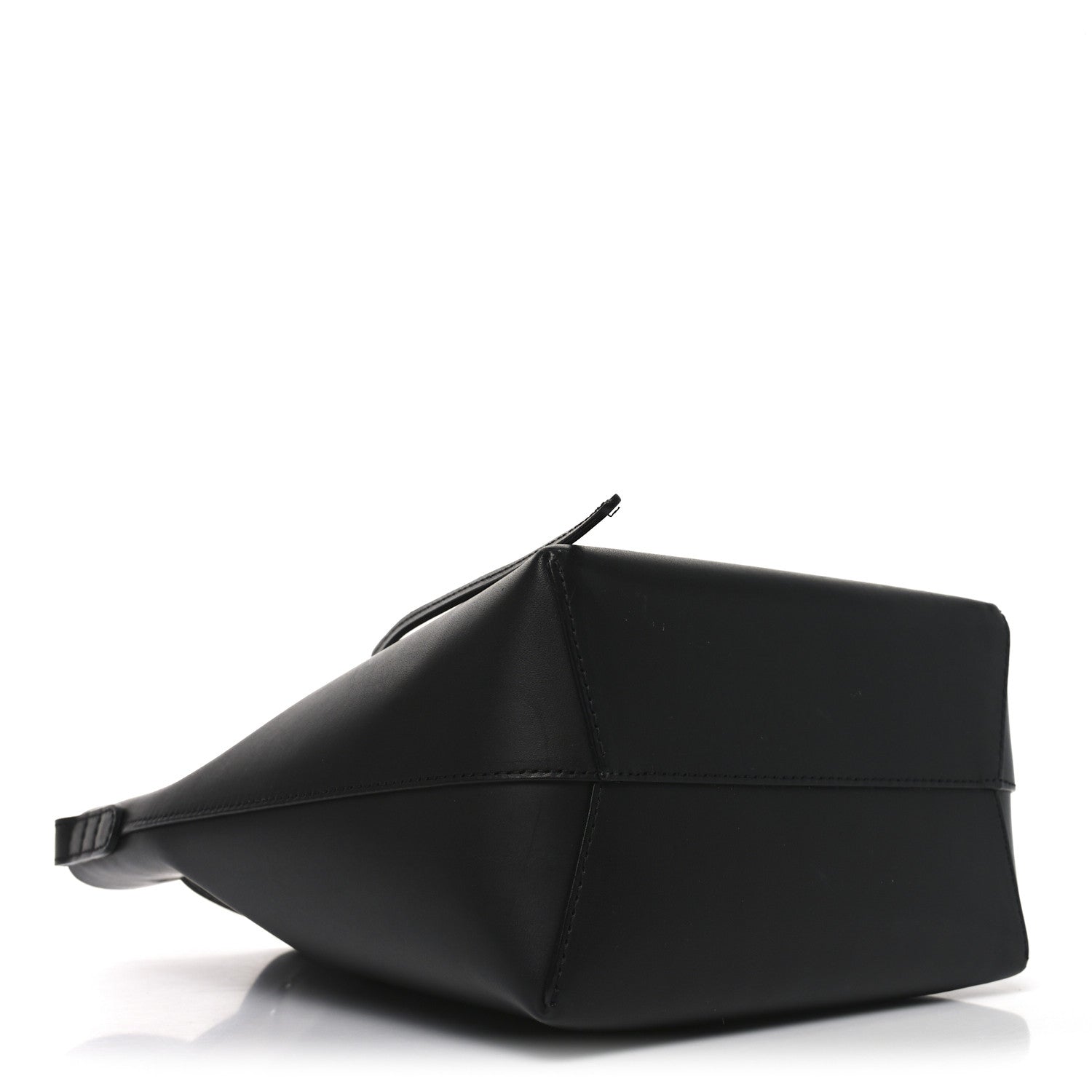 Vegetable Tanned Calfskin Mini Bucket Bag Black Dolly