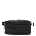 Nylon Monogram Fanny Pack Belt Bag Black