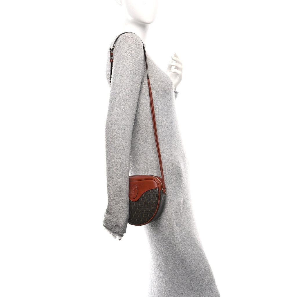 Canvas Smooth Calfskin Le Monogramme Coeur Crossbody Chestnut
