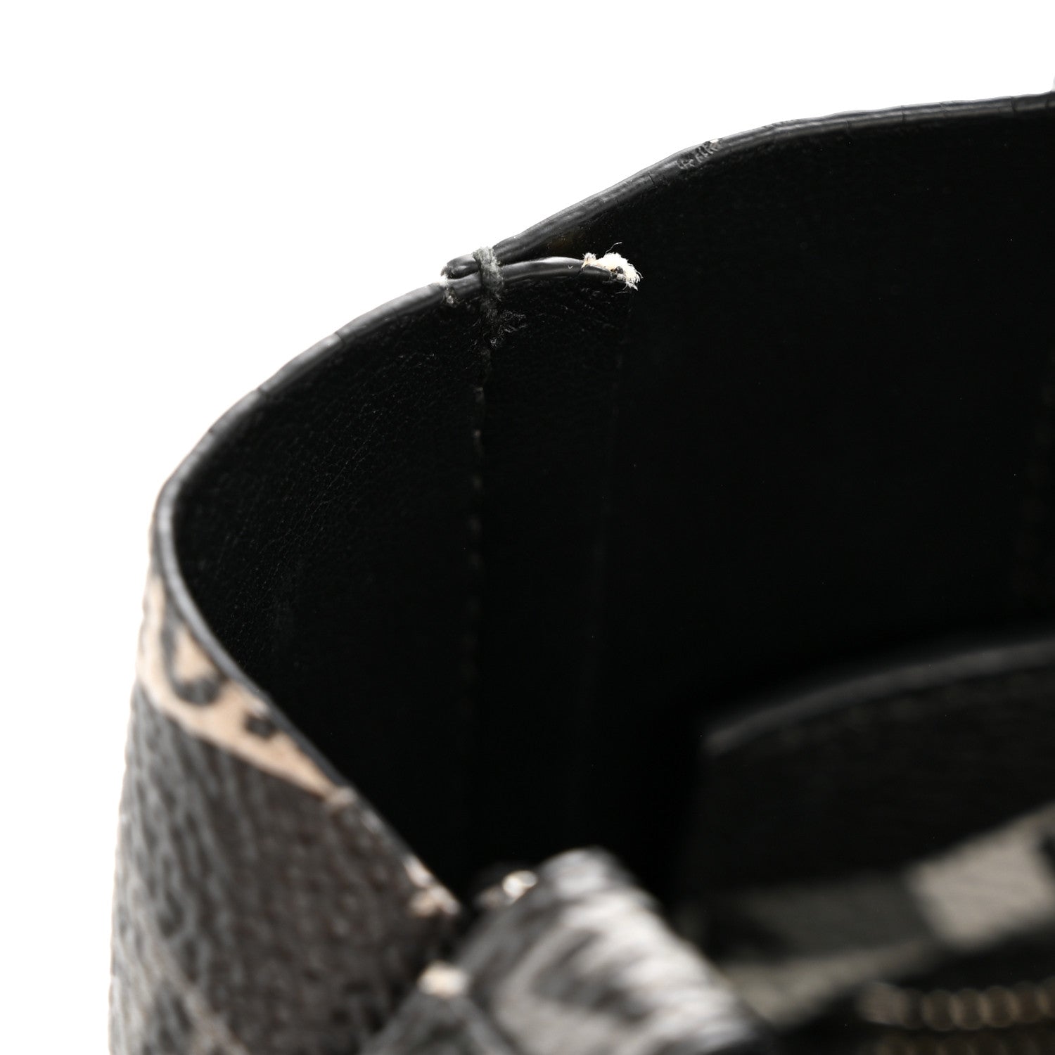Coated Canvas Losange Monogram XXS Tote Black Grey