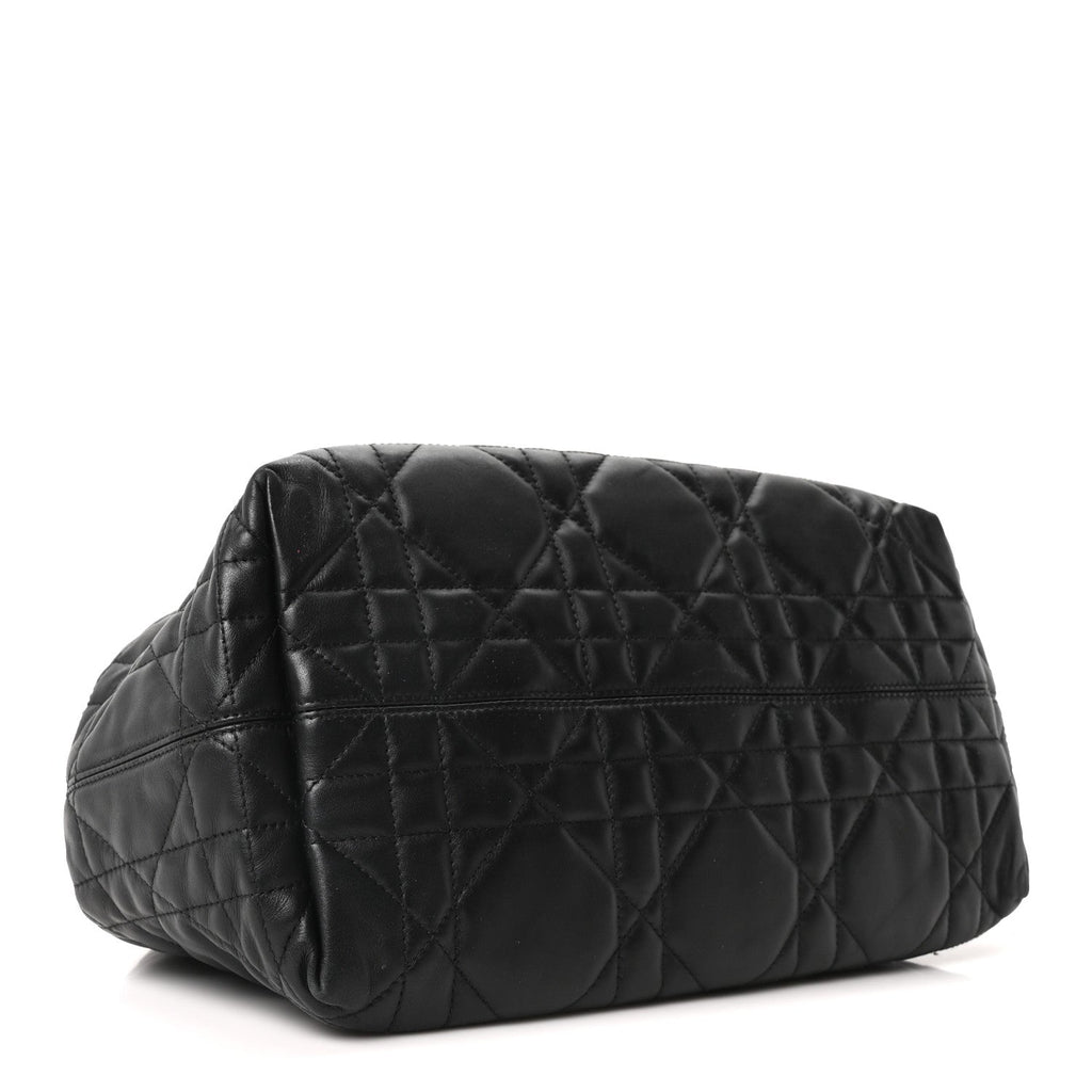 Calfskin Macrocannage Medium Toujours Black