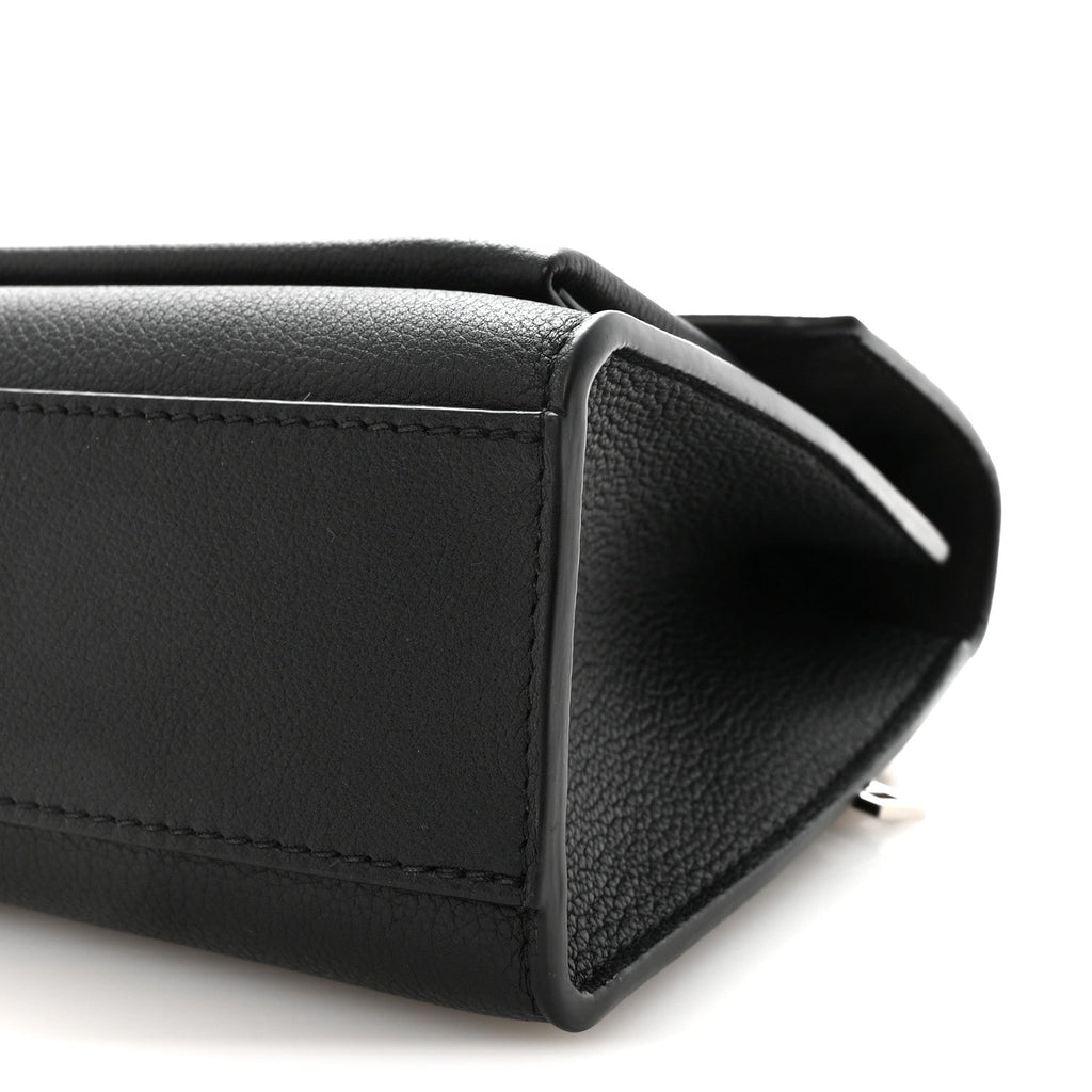 Soft Calfskin My Lockme Chain Bag BB Black