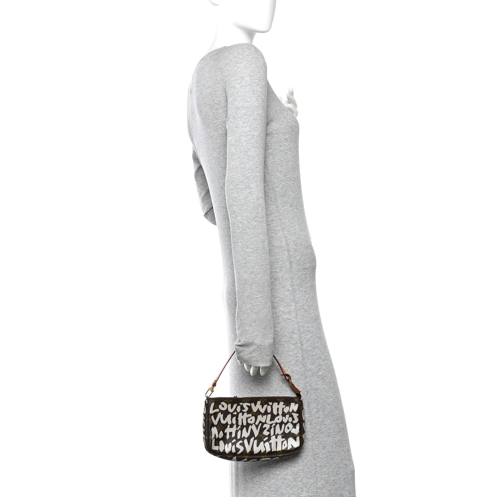 Monogram Graffiti Pochette Accessories Silver