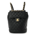 Lambskin Quilted Mini Urban Spirit Backpack Black