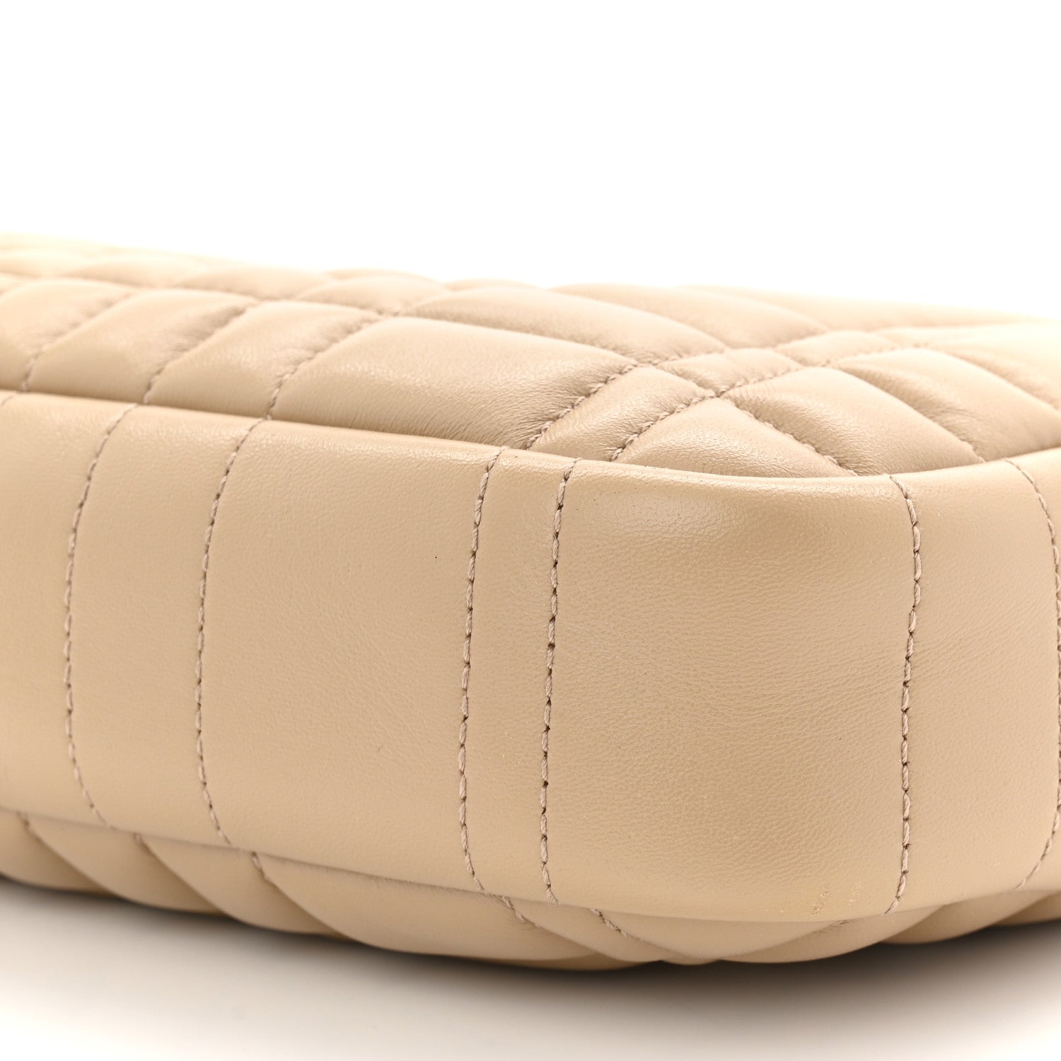 Lambskin Quilted Small Lola Camera Bag Oat Beige