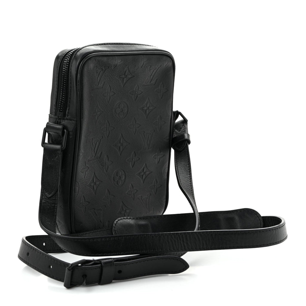 Calfskin Monogram Shadow Danube PM Black