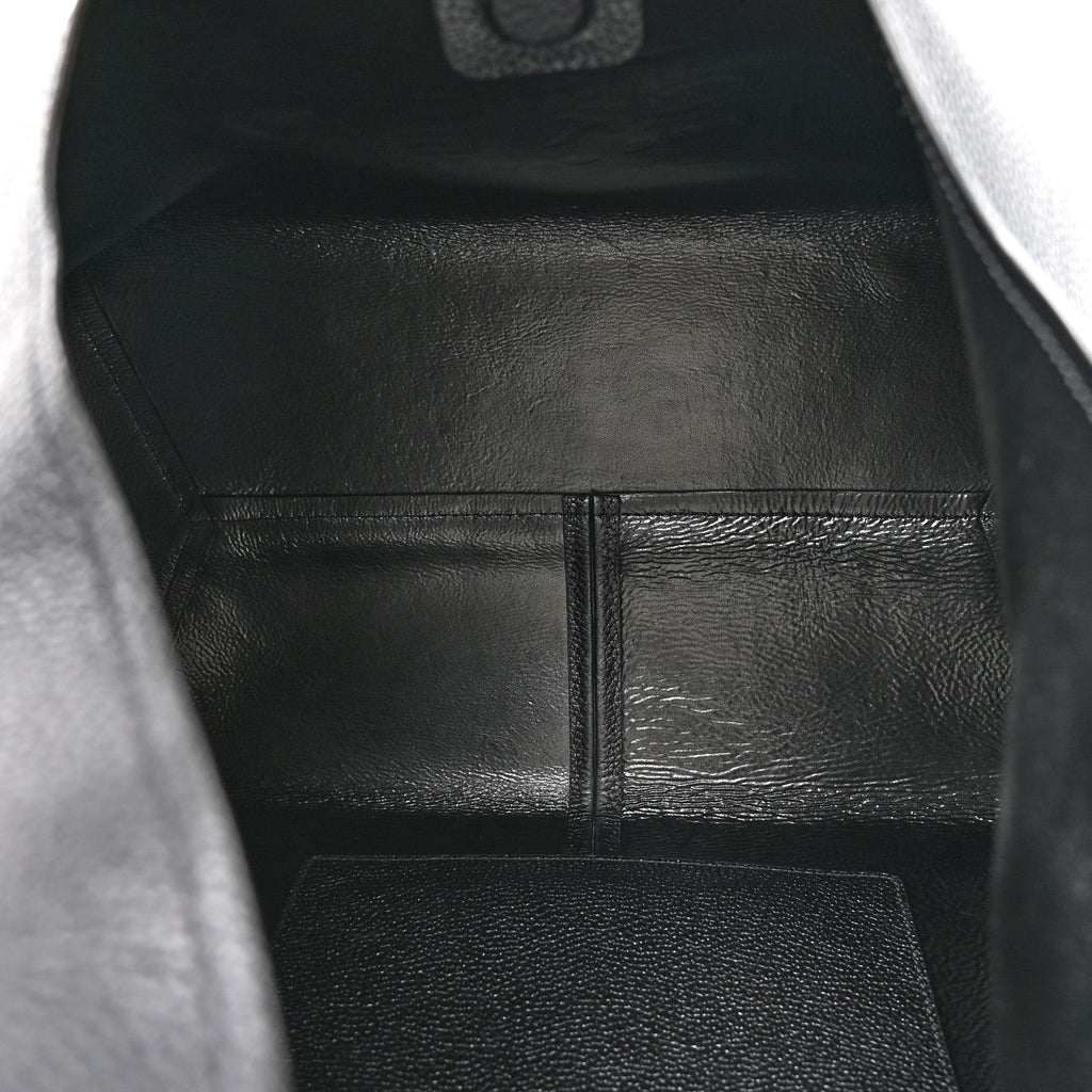 Grained Calfskin Medium The Sack Bag Black