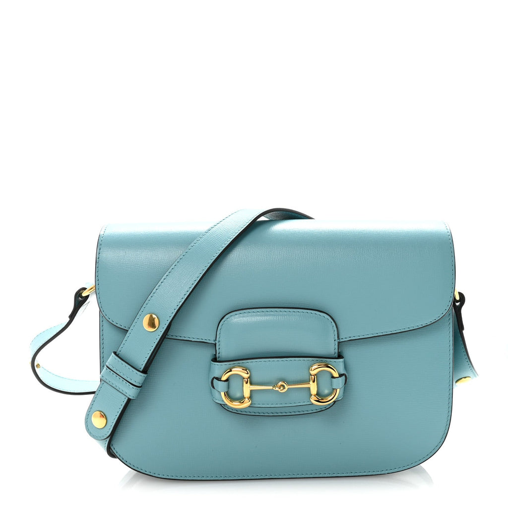 Azalea Calfskin Horsebit 1955 Shoulder Bag Dusty Azure