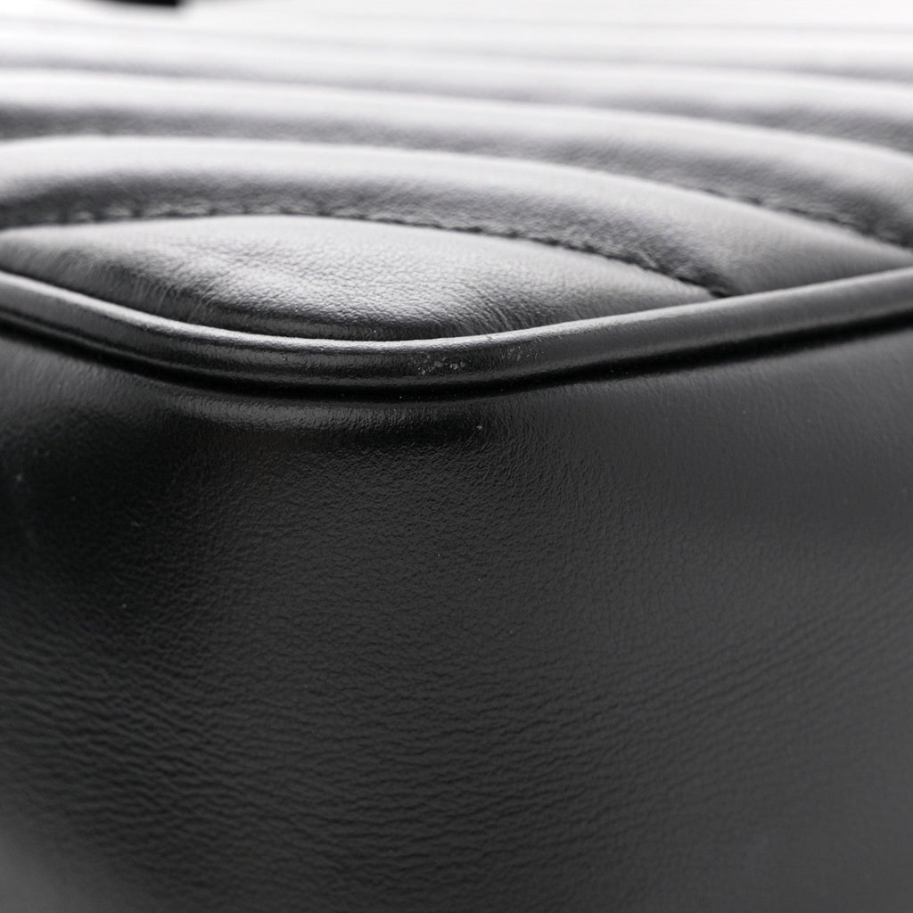 Calfskin Matelasse Monogram Monochrome Lou Camera Bag Black