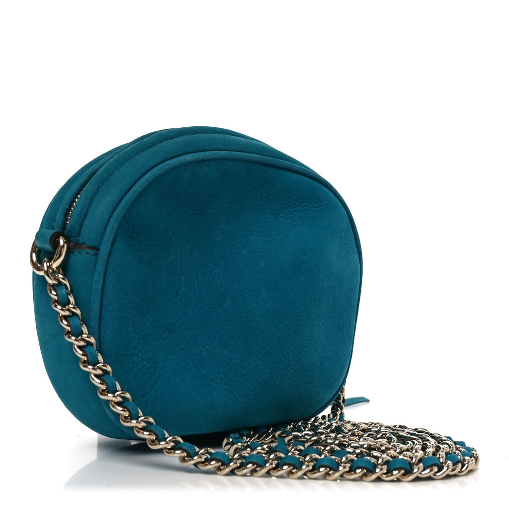Vitello Range Mini Soho Chain Bag Deep Cobalt