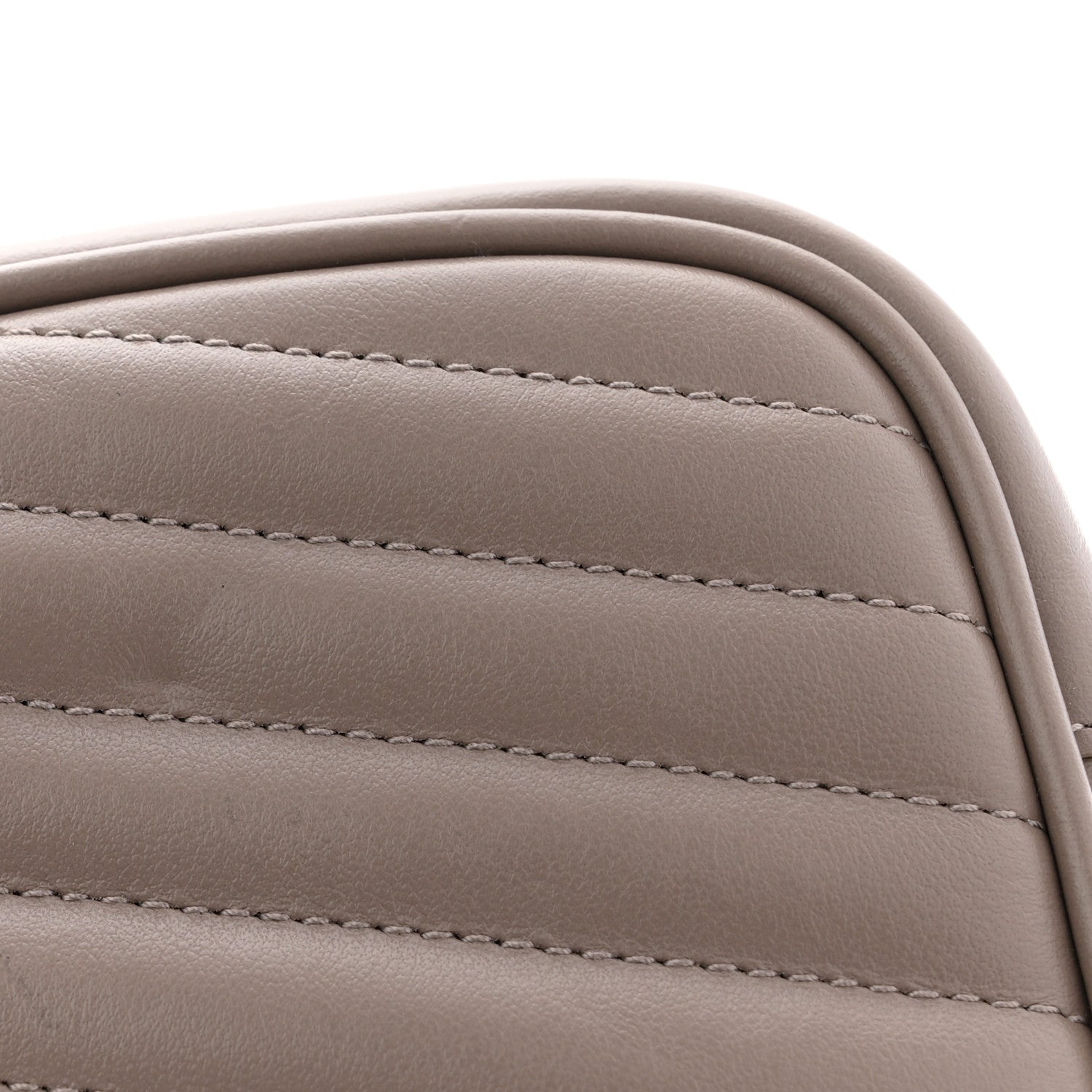 Calfskin Matelasse Monogram Mini Lou Camera Bag Taupe