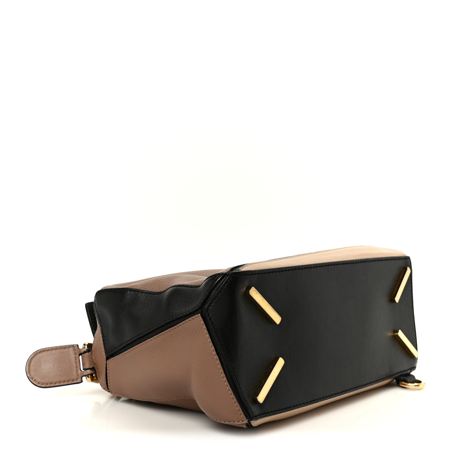 Calfskin Small Puzzle Bag Sand Hazelnut Ash