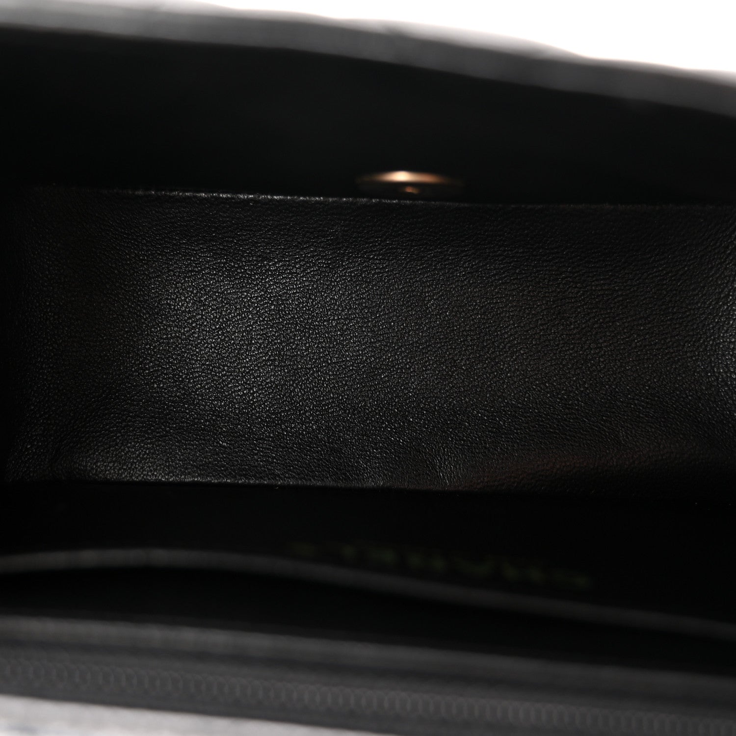 Lambskin Quilted Mini Square Flap Black