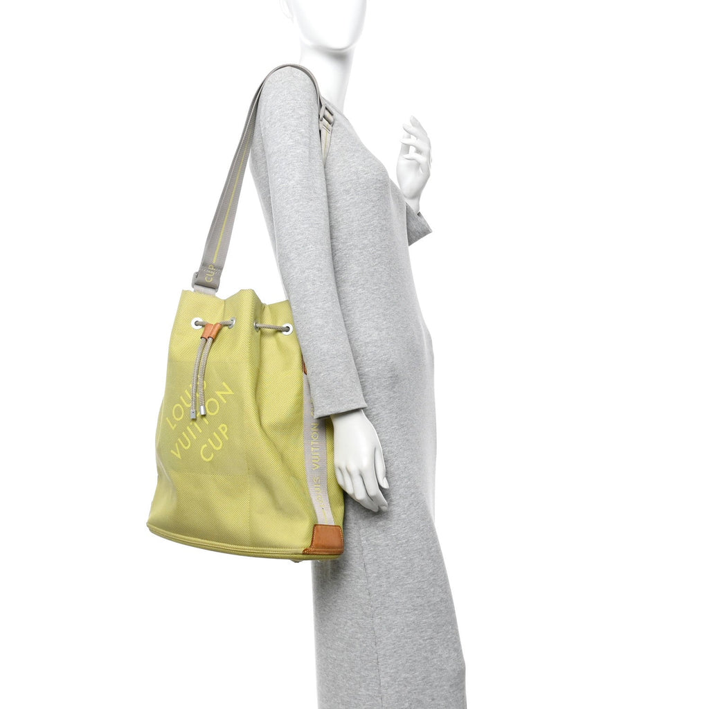 Damier Geant Americas Cup Volunteer Bag Yellow