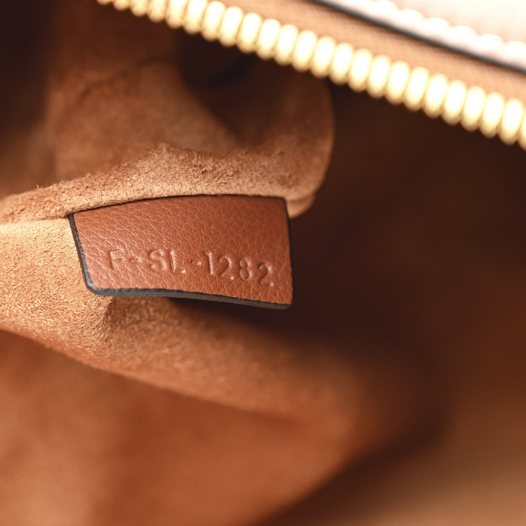 Supple Calfskin Medium Romy Shoulder Bag Tan