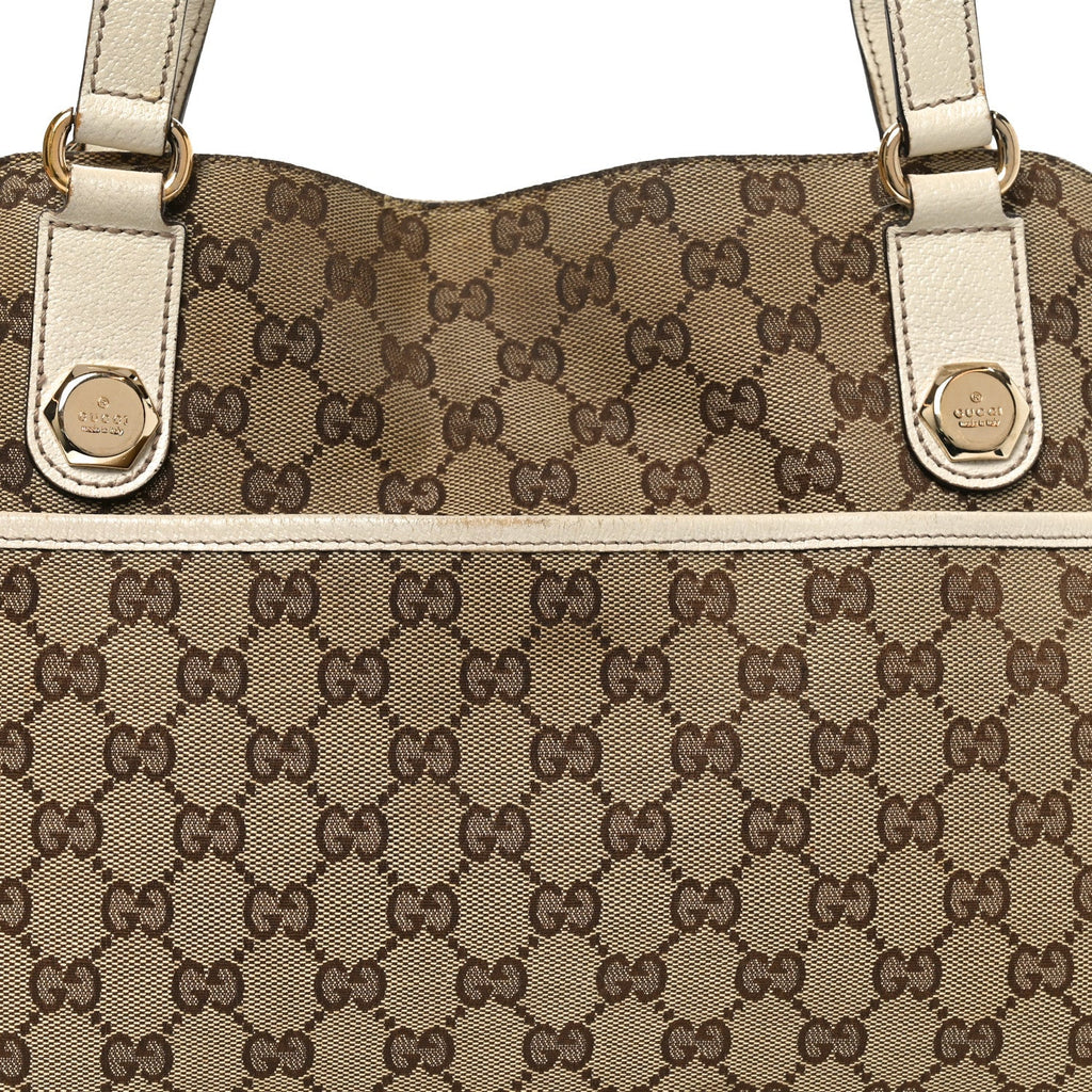 Monogram Medium Charmy Shoulder Bag White