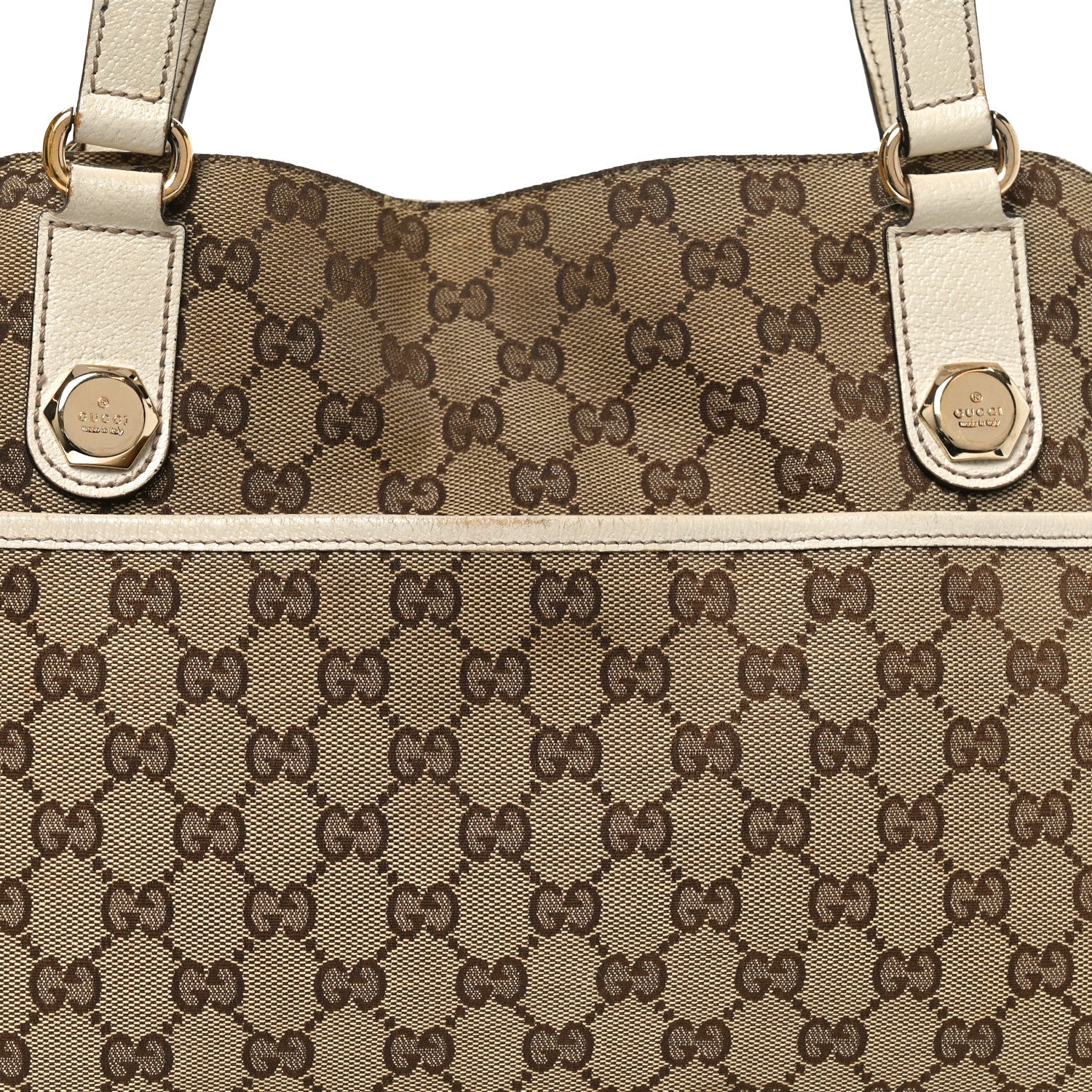 Monogram Medium Charmy Shoulder Bag White