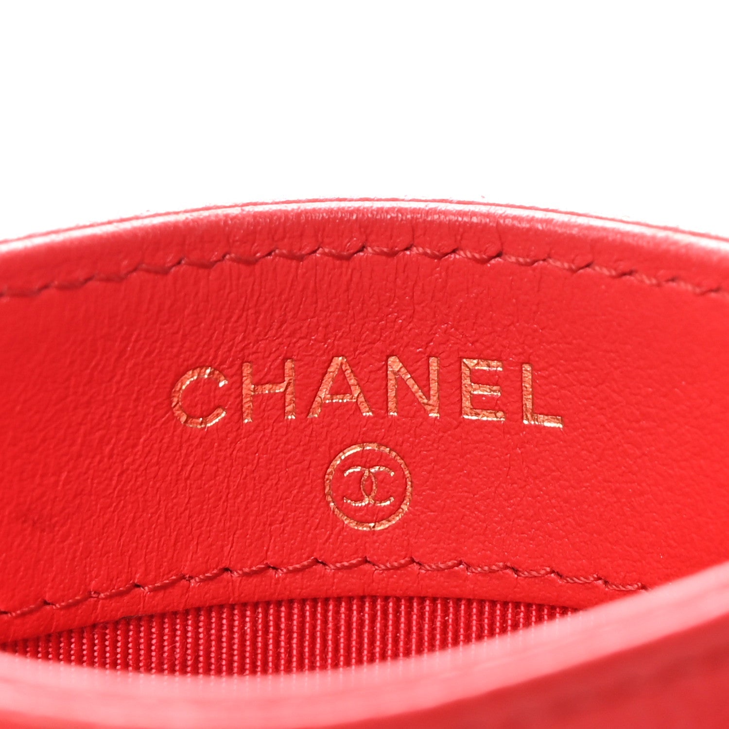 Caviar Quilted  Holder Red