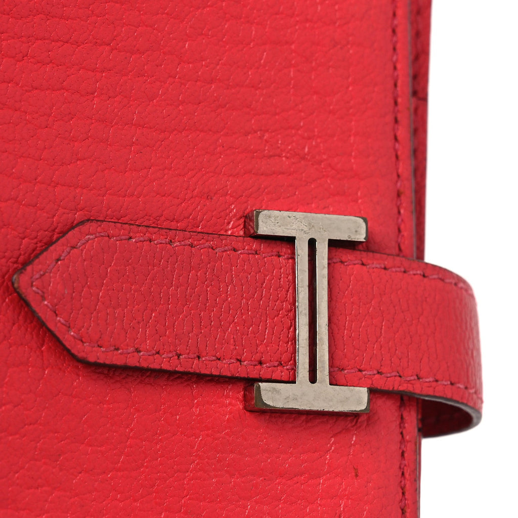 Chèvre Mysore Bearn Gusset Wallet Bougainvillea