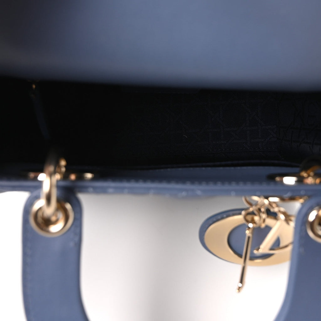 Lambskin Cannage Small My ABCDior Lady Dior Blue