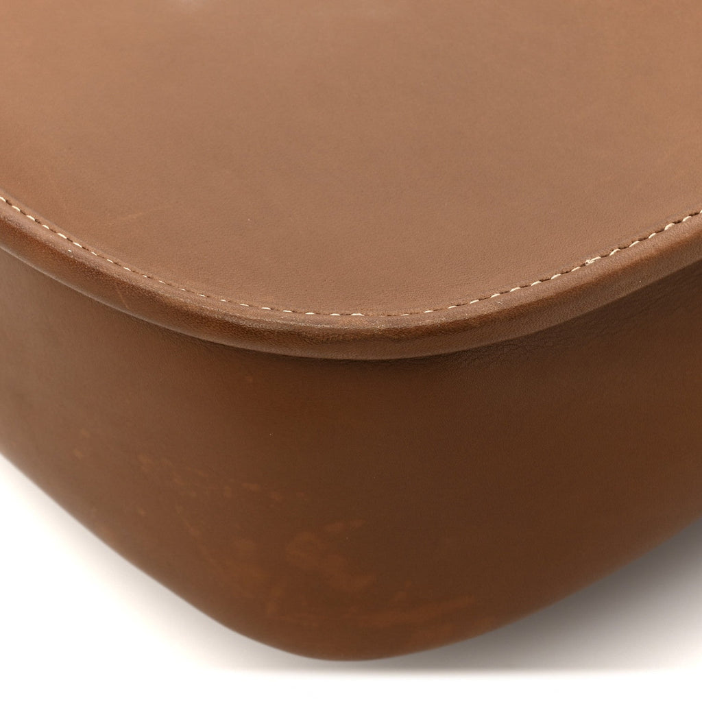 Vegetable Tanned Calfskin Le Caban Satchel Bag Brick