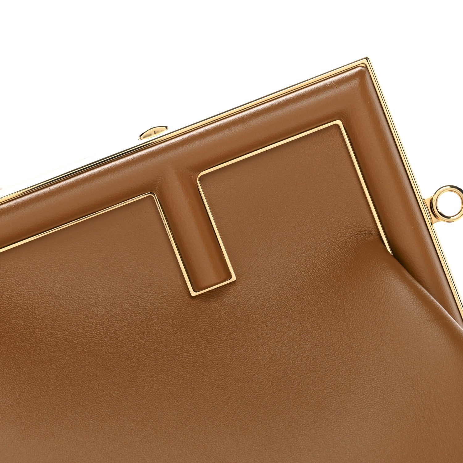 Shiny Nappa Small Fendi First Caramello
