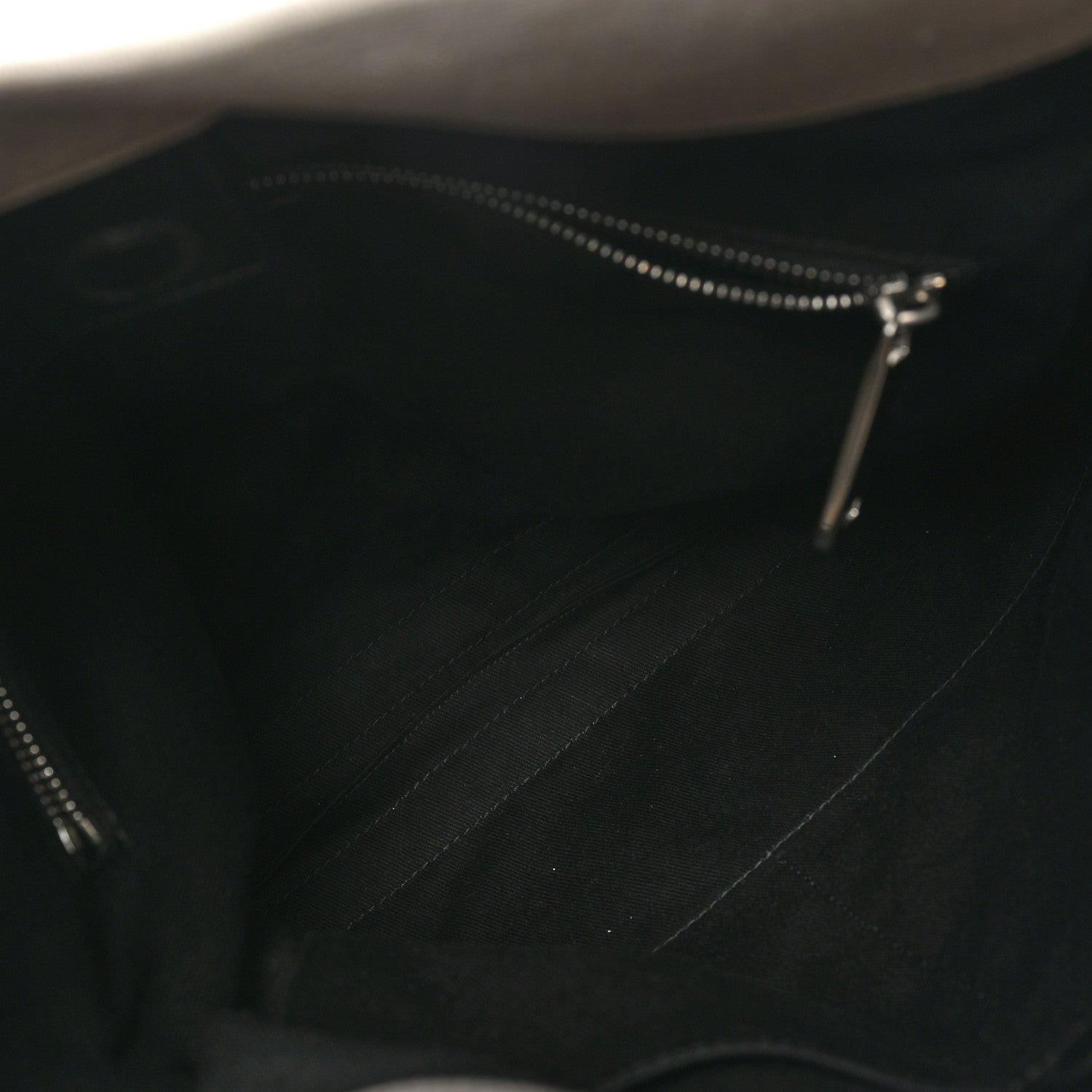 Calfskin Cut Out Large Shoulder Bag Black Natural